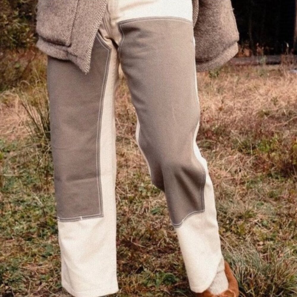 Rudy Jude Utility Jeans Natural w/Moss Colorblock $220